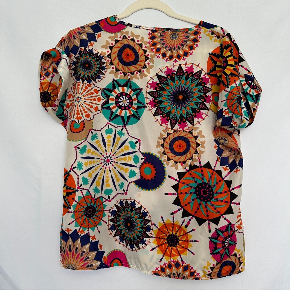 Liva‎ Girl Colorful Mandala Print Top - Picture 6 of 6